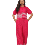 Stylish Ease ? Printex Cotton Dress with Embroidery Details (XL)